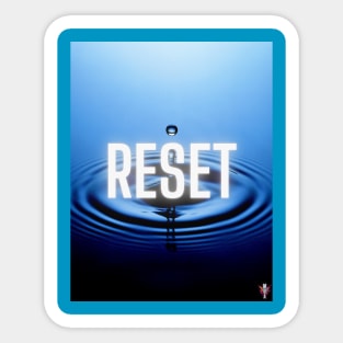 Reset Motivational Art Sticker